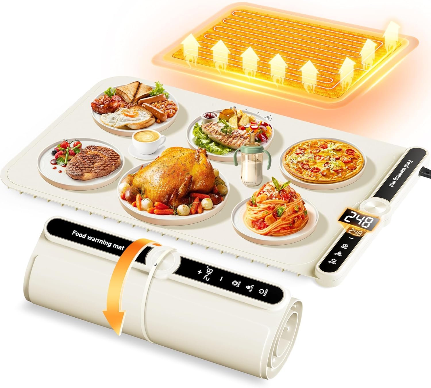 Read more about the article 【折后价:$20.99 Prime包邮】食物加热垫托盘