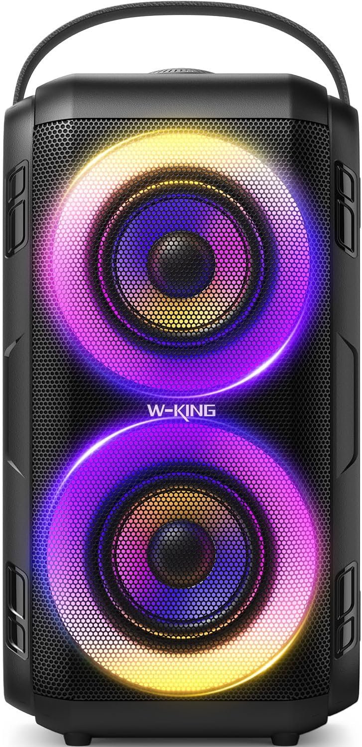 Read more about the article 【折后价:$69.99 Prime包邮】 W-KING 80W 便携式派对音箱