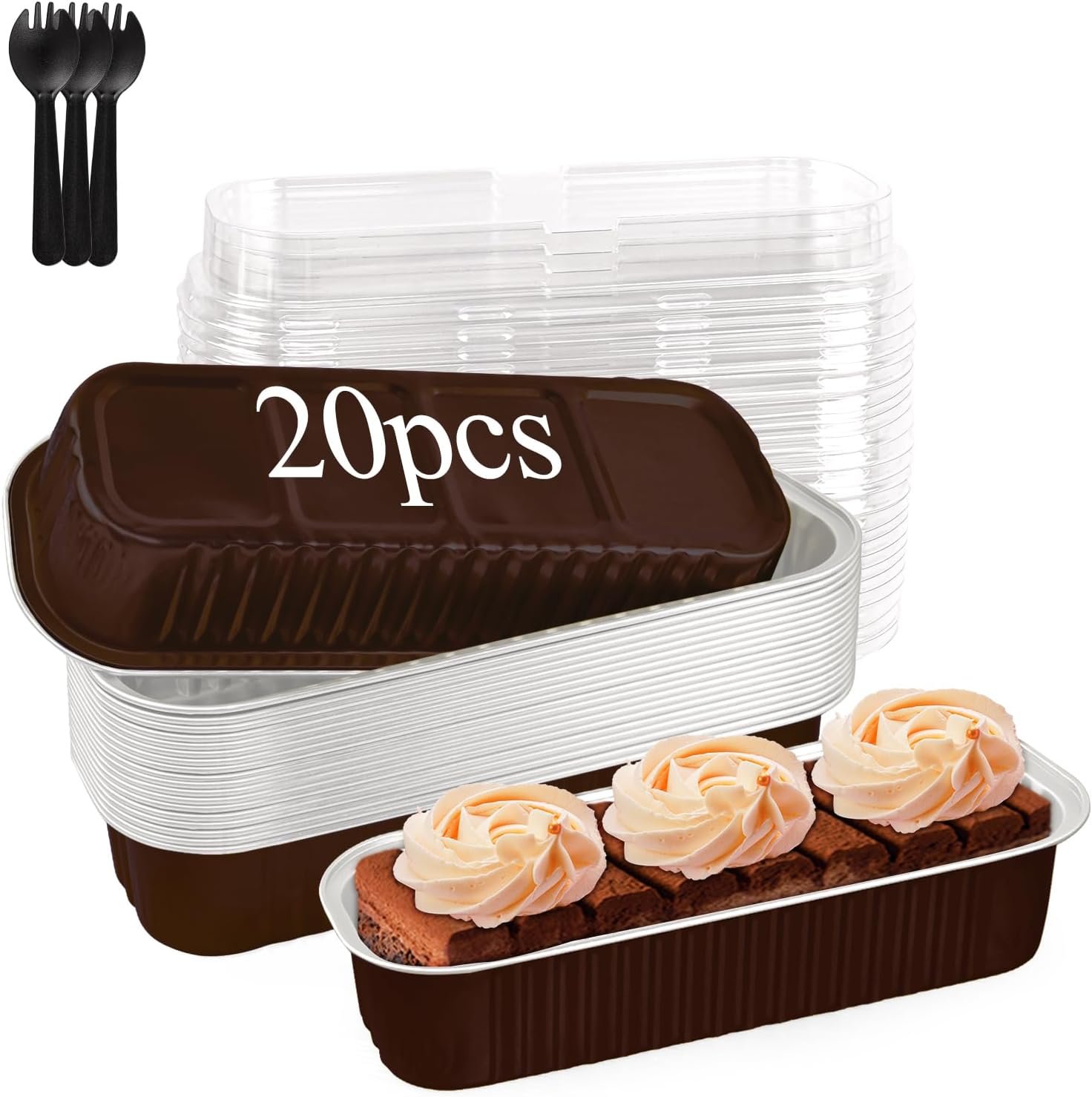 Read more about the article 【折后价:$4.99 Prime包邮】Liatinbo 20 个装带盖迷你面包盘